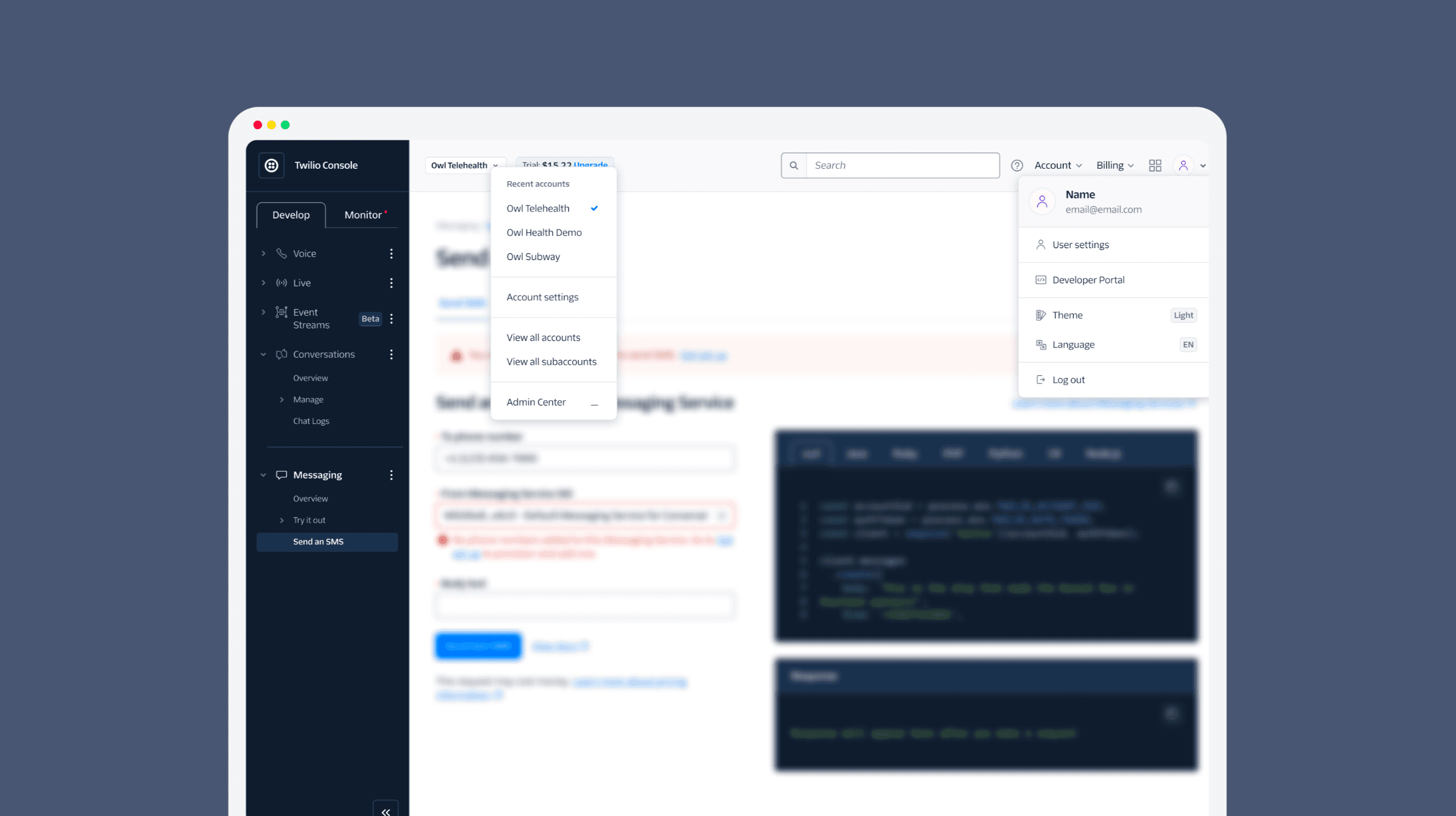 Preview of the Navigation UI Kit components